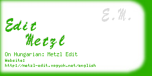 edit metzl business card